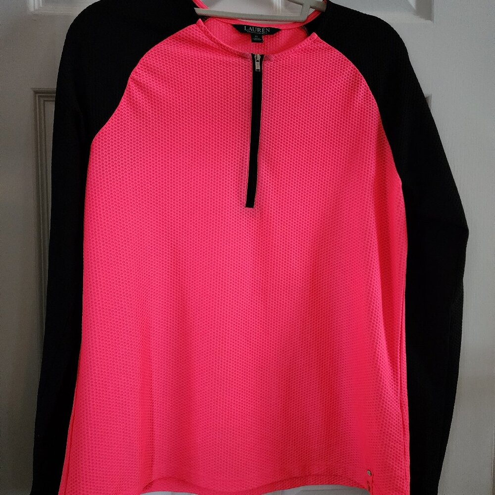 RALPH LAUREN PULLOVER WITH QUARTER ZIP